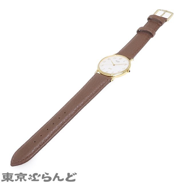 101683791 シチズン CITIZEN エクシード 5639-F60099 ホワイト K18YG レザー SS ゴールド Gold 金無垢 腕時計 メンズ クォーツ式 電池式_画像2