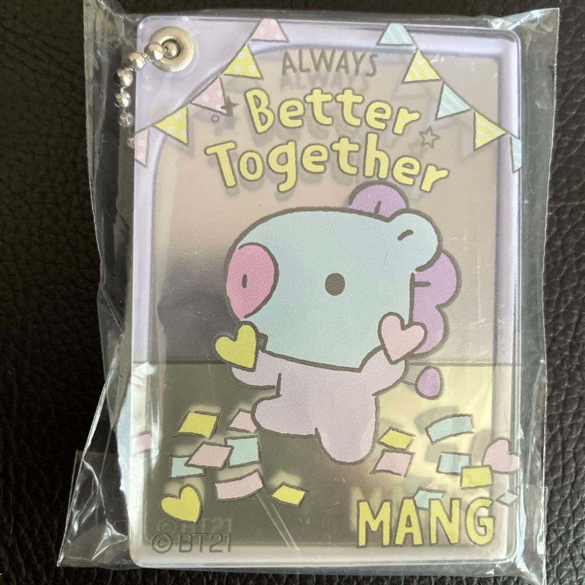 BT21 スライドミラー&スイングアクリルキーホルダー　　　MANG  2点