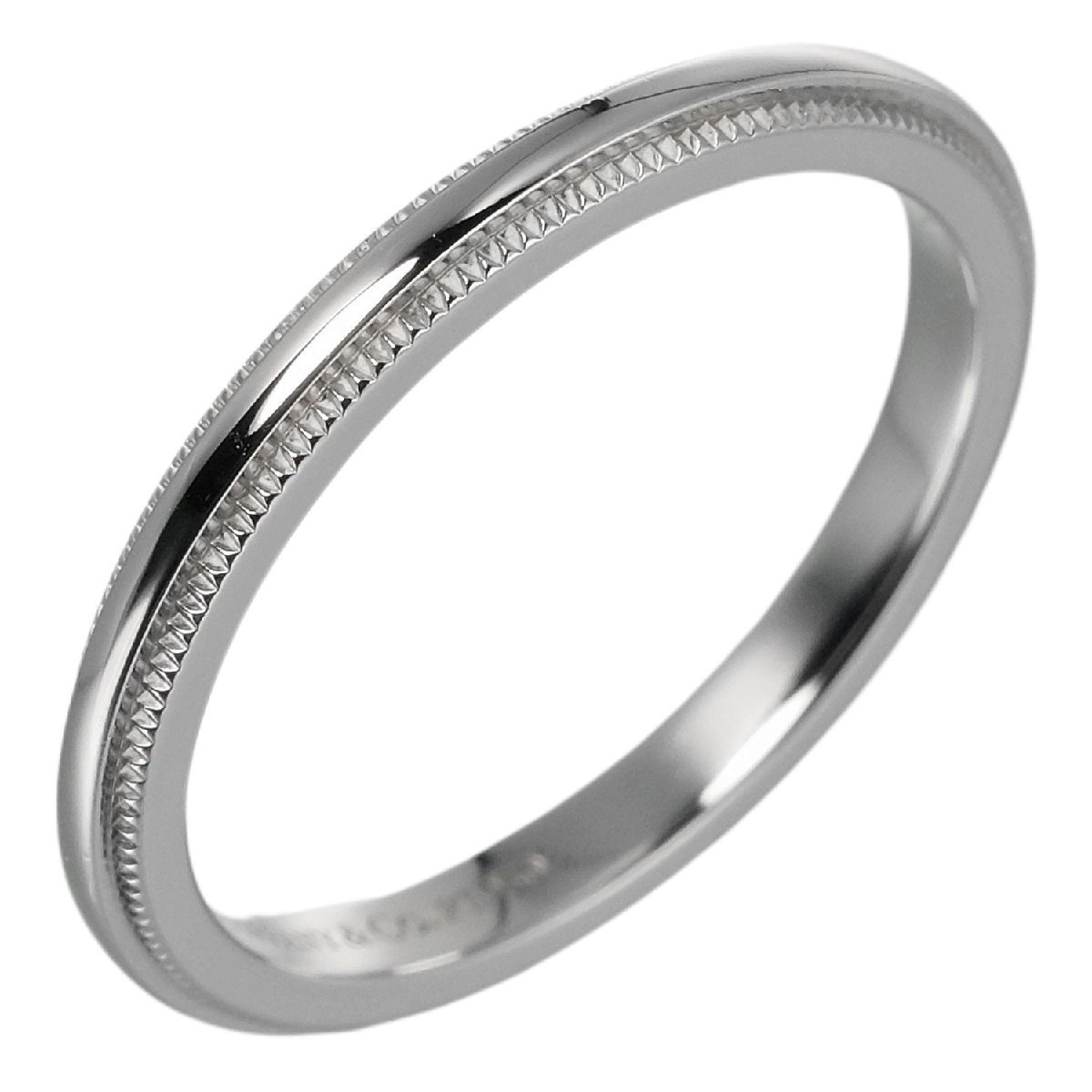 激安価格の 11号 バンド ミルグレイン ティファニー リング TIFFANY&Co