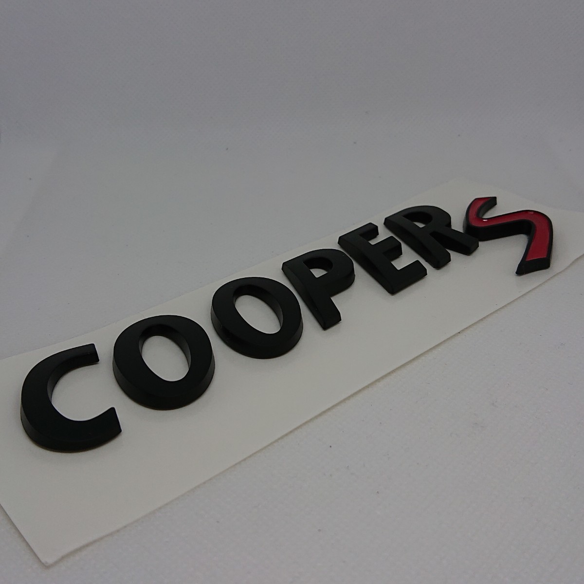 ミニ クーパー 3D ロゴ エンブレム ステッカー ブラック 送料無料 匿名配送/シール カーステッカー ワンポイント ドレスアップ COOPER S_画像2