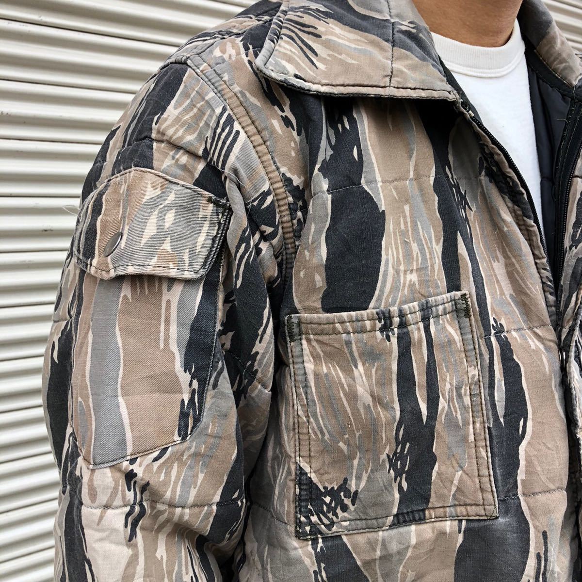 80s NEET USA製 米軍 タイガーストライプ タイガーカモ 民間品 80s NEET USA製 米軍 タイガーストライプ タイガーカモ 民間品
