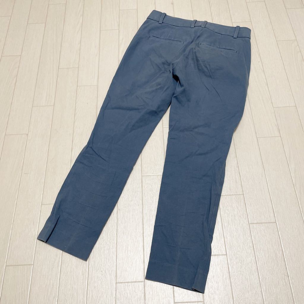 和45★ theory STRAIGHT TROUSER セオリー トラウザー パンツ ボトムス 00 レディース ブルー_画像2