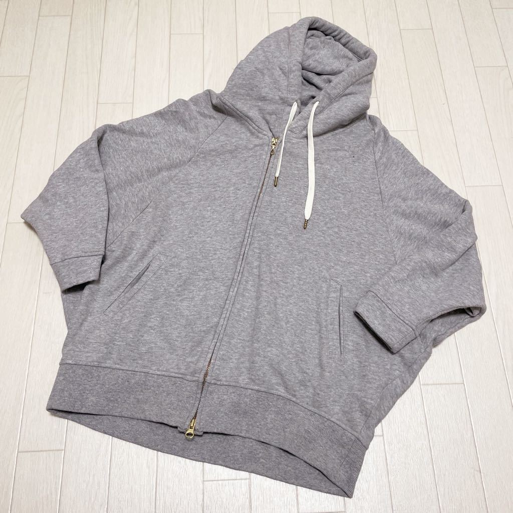  peace 45* The 1st.Floor nano universe Nano Universe sweat Zip up Parker f-tiF lady's gray 