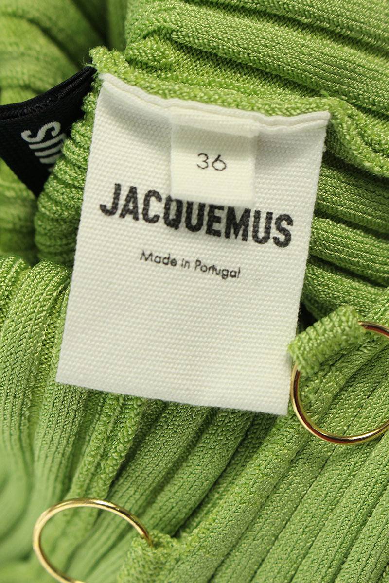 ジャックムス JACQUEMUS サイズ:36 ハイネック ロング丈 タイトニットワンピース 中古 BS99_画像3