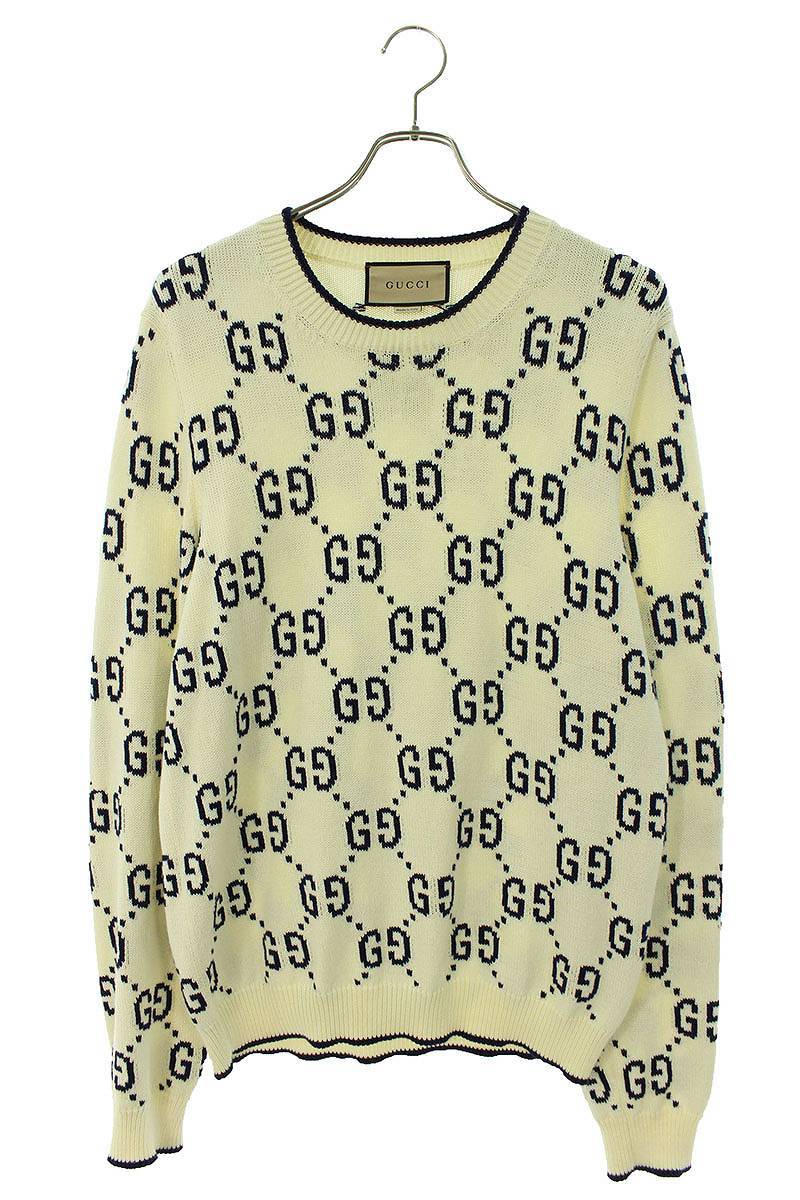 グッチ GUCCI 22SS Cotton Knit Sweatshirt 694767 XKCDF サイズ:L GG