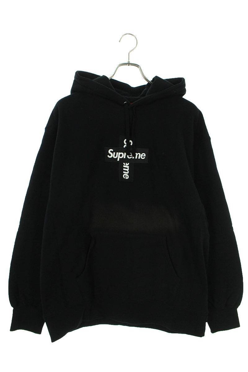 シュプリームSUPREME 20AW Cross Box Logo Hooded Sweatshirt サイズ:L クロスボックスロゴフーデッドスウェットシャツパーカー  BS99