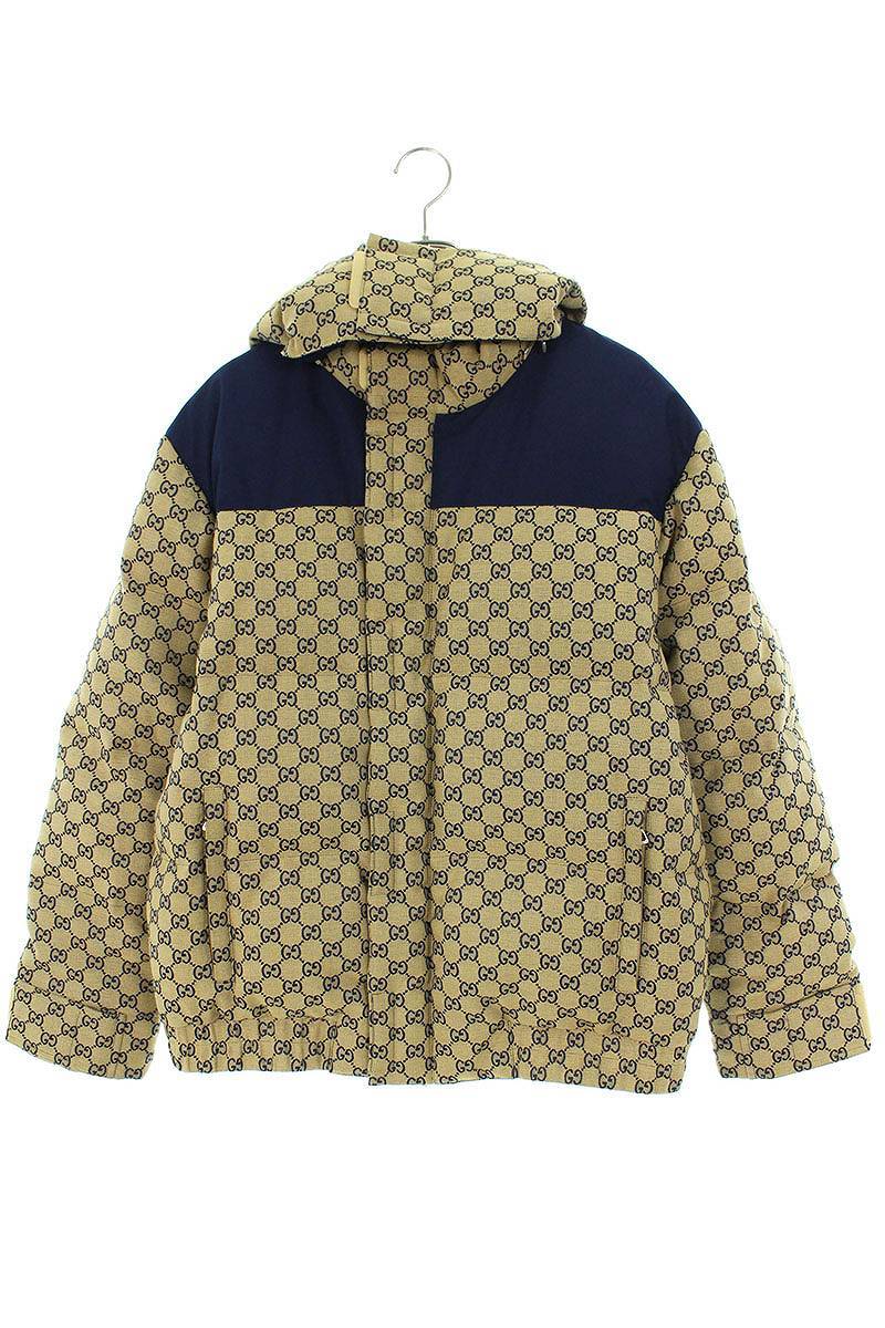 グッチ GUCCI 22AW 715535 Z8A52 サイズ:46 GGロゴダウンジャケット 中古 OM10