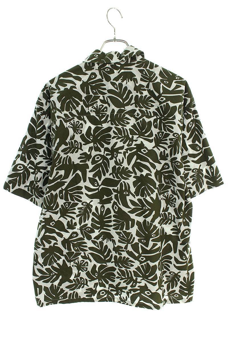  Marni MARNI 20SS CUMU0054A0 S52608 размер :44 leaf общий рисунок рубашка с коротким рукавом б/у BS99
