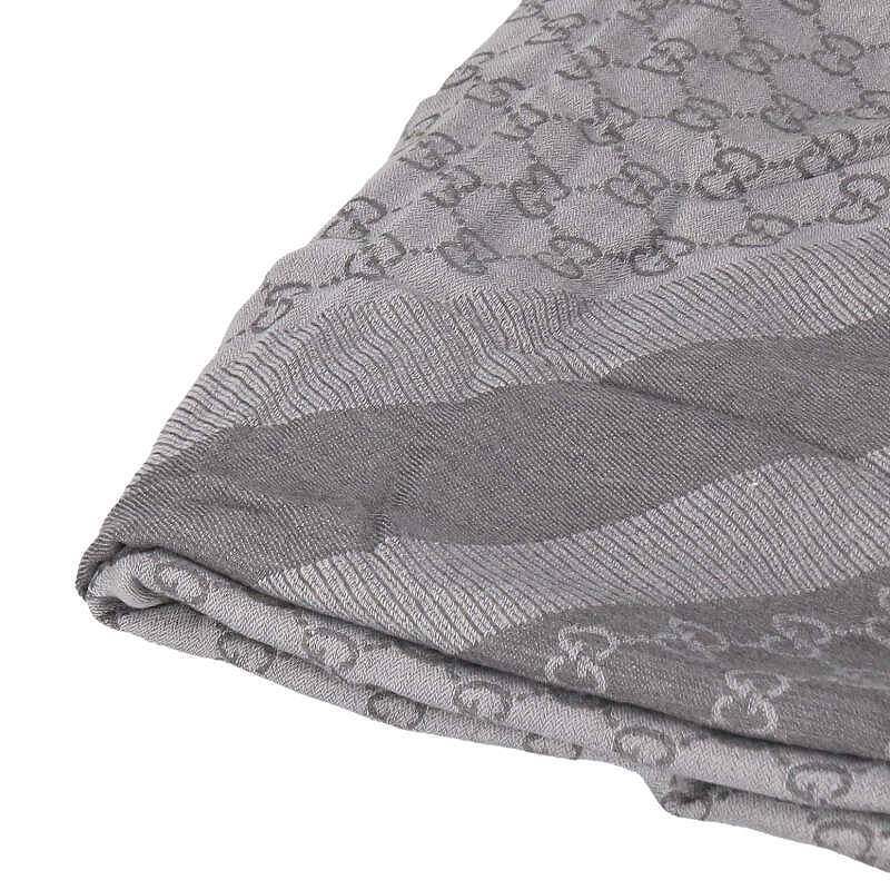 最安挑戦! GUCCI グッチ ウールシルク混大判ストール BS99 中古
