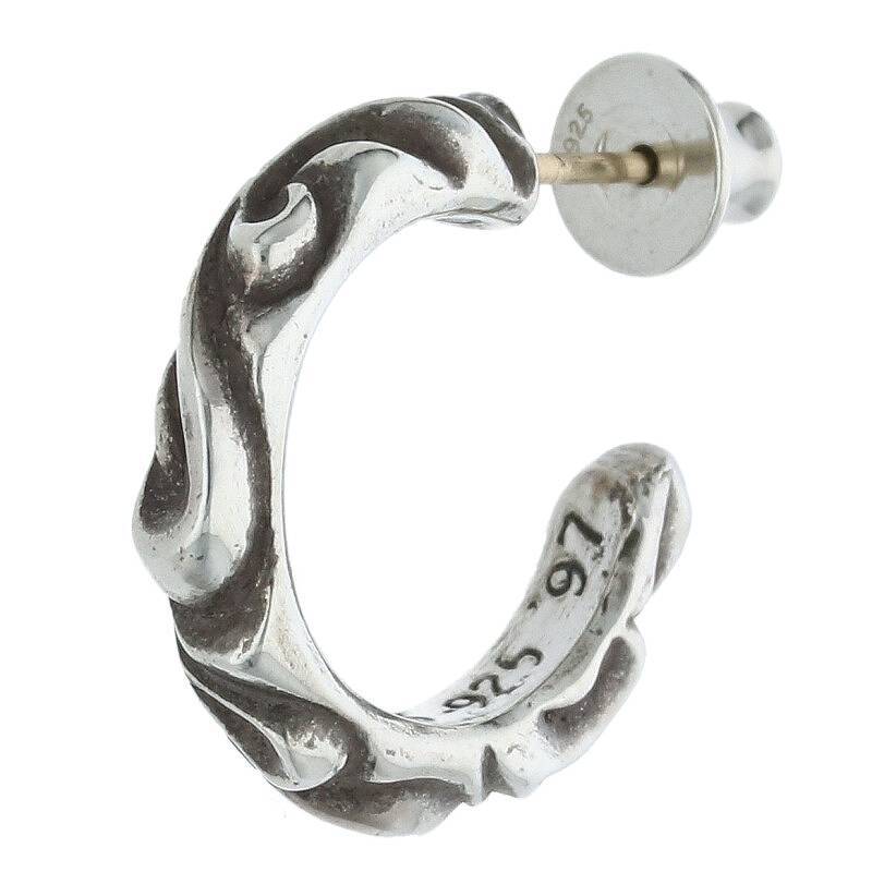 Chrome Hearts Chrome Hearts Hoop Scrool 1/Scroll Foop Silver Pierce использовал GZ11