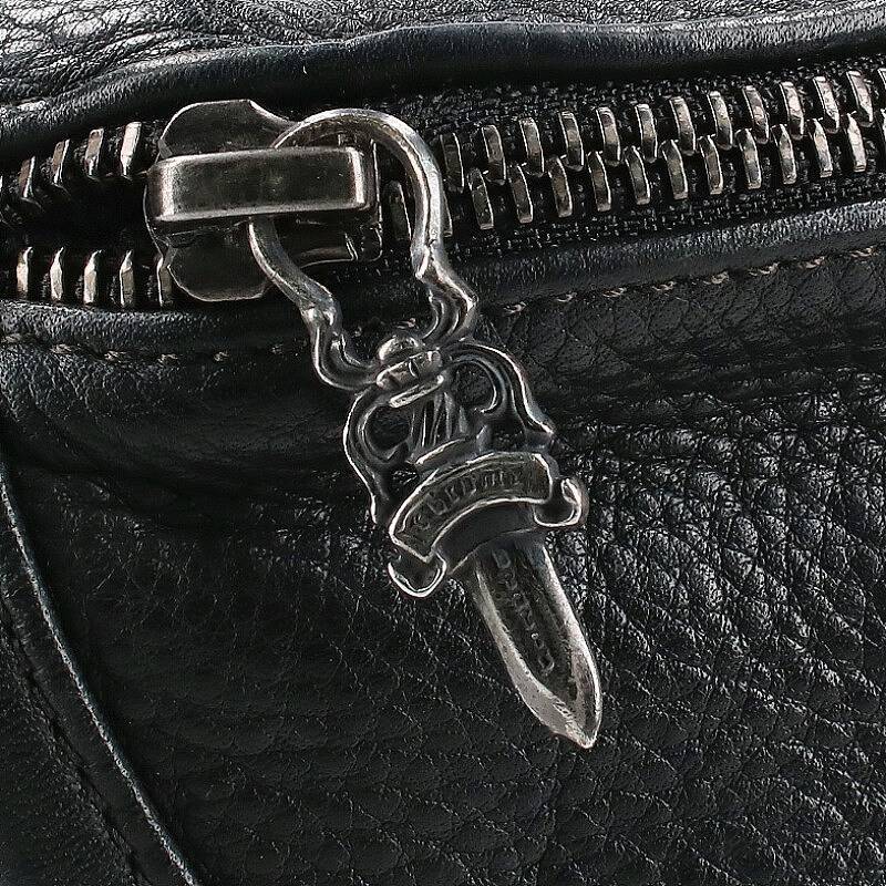 クロムハーツ Chrome Hearts #1 SNAT PACK/スナットパック ダガージップガンスリンガーベルトレザーウエストバッグ 中古 NO05_画像7