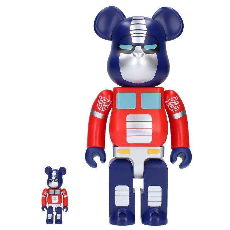 ベアブリック BE@RBRICK BE@RBRICK OPTIMUS PRIME 100% & 400% サイズ:100% 400% オプティマスプライムセットフィギュア 中古 BS99_画像1