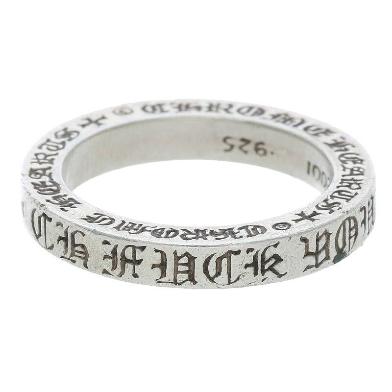 クロムハーツ Chrome Hearts 3mm SPACER FUCKYOU/スペーサーファックユー サイズ:14号 シルバーリング 中古 NO05