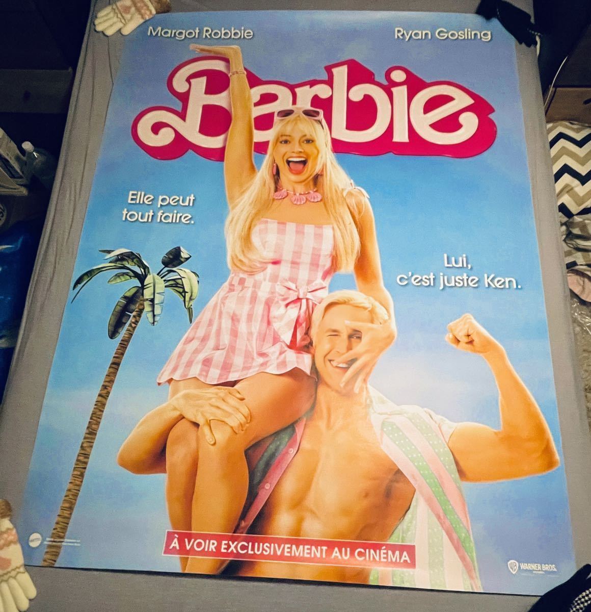2023年の夏最強のドリームファンタジー『バービー』実写映画スペインバス停ポスター正規品Barbie マーゴット・ロビー ライアン・ゴズリング