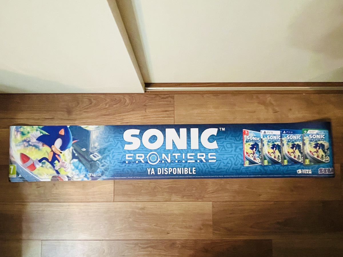 激レア　SEGA SONIC FRONTIERS 非売品 スペインゲームショップの販促用品 マグネット　シート