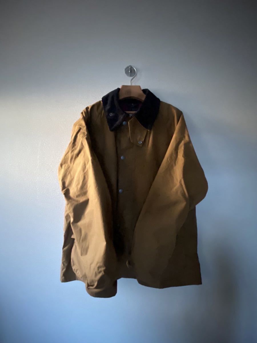 L Noah NYC x Barbour Dry Waxed Bedale Jacket Nicotine Brown