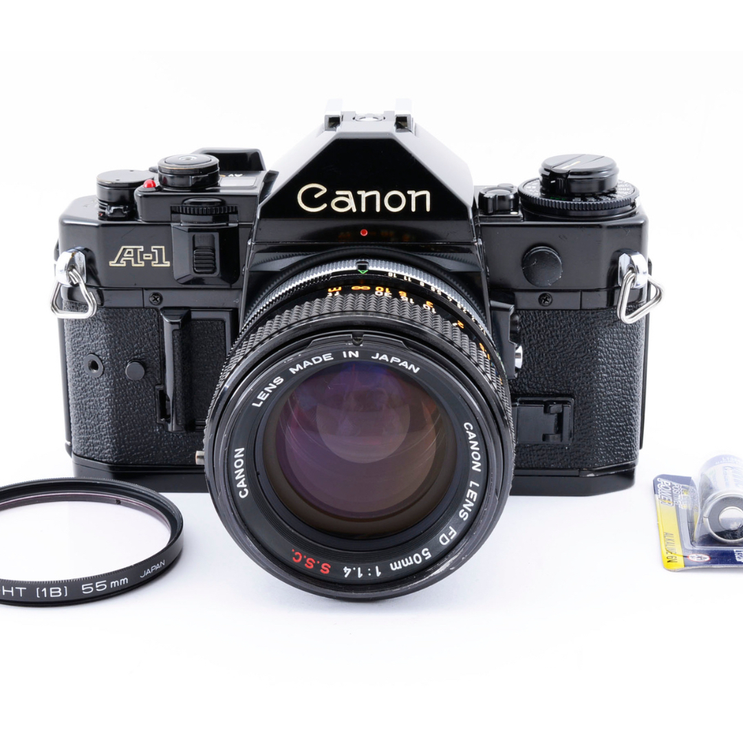 整備済 完動】 Canon A-1 FDレンズ 50mm f/1.4 S.S.C キヤノン A1 SSC