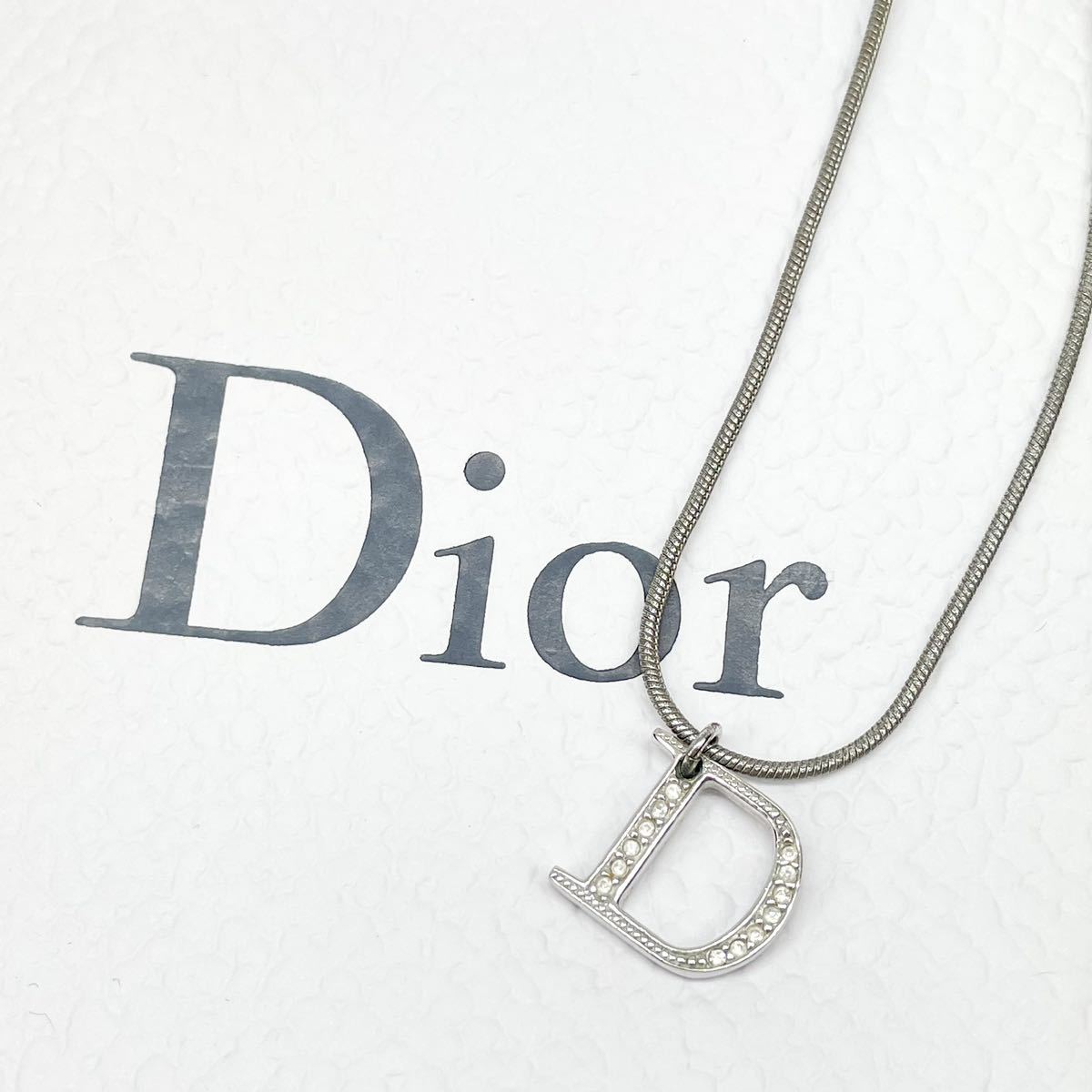 最安値に挑戦！ Dior ネックレス Dロゴ ヴィンテージ ネックレス