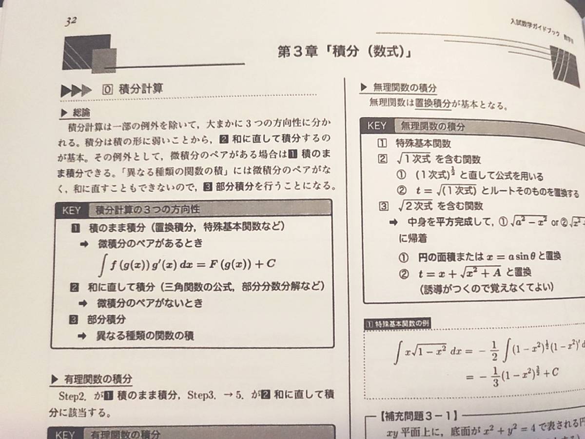 鉄緑会の中前先生の最新版入試数学ガイドブック重要問題数学Ⅲセット