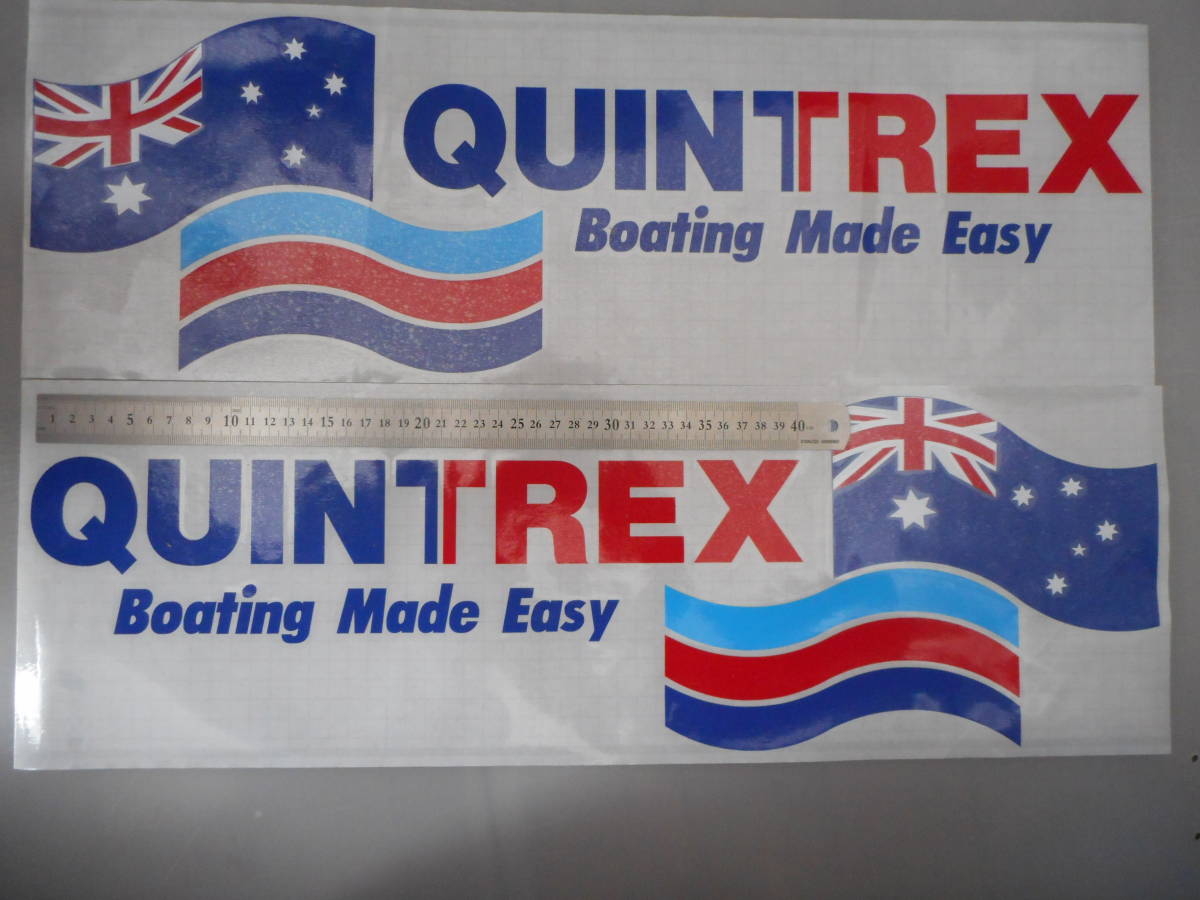 送料込　QUINTREX クイントレックス　左右セット　600ｍｍ　ステッカー　デカール　耐候６年 40色_画像2