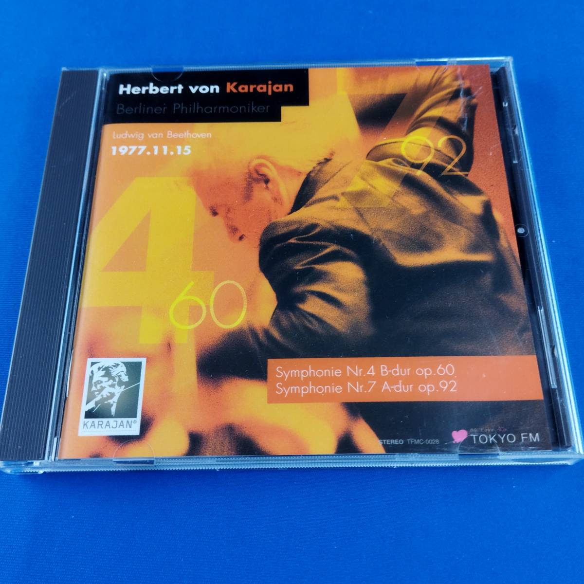 1SC18 CD ヘルベルト・フォン・カラヤン ベルリン・フィルハーモニー管弦楽団 ベートーヴェン 交響曲第4番 第7番_画像1