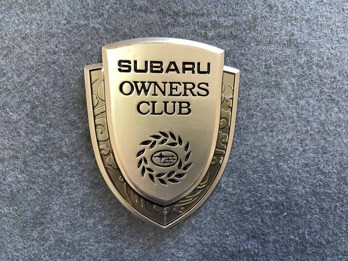 スバル SUBARU メタルカーエンブレム 車用デカール 飾り 金属ステッカー シール バッジ ドレスアップ 1個 ゴールド 15番_画像1
