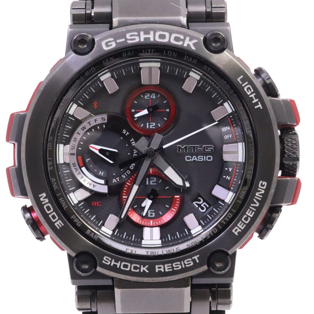 超可爱 Bluetooth MT-G G-SHOCK カシオ ソーラー電波 MTG-B1000B-1A4JF