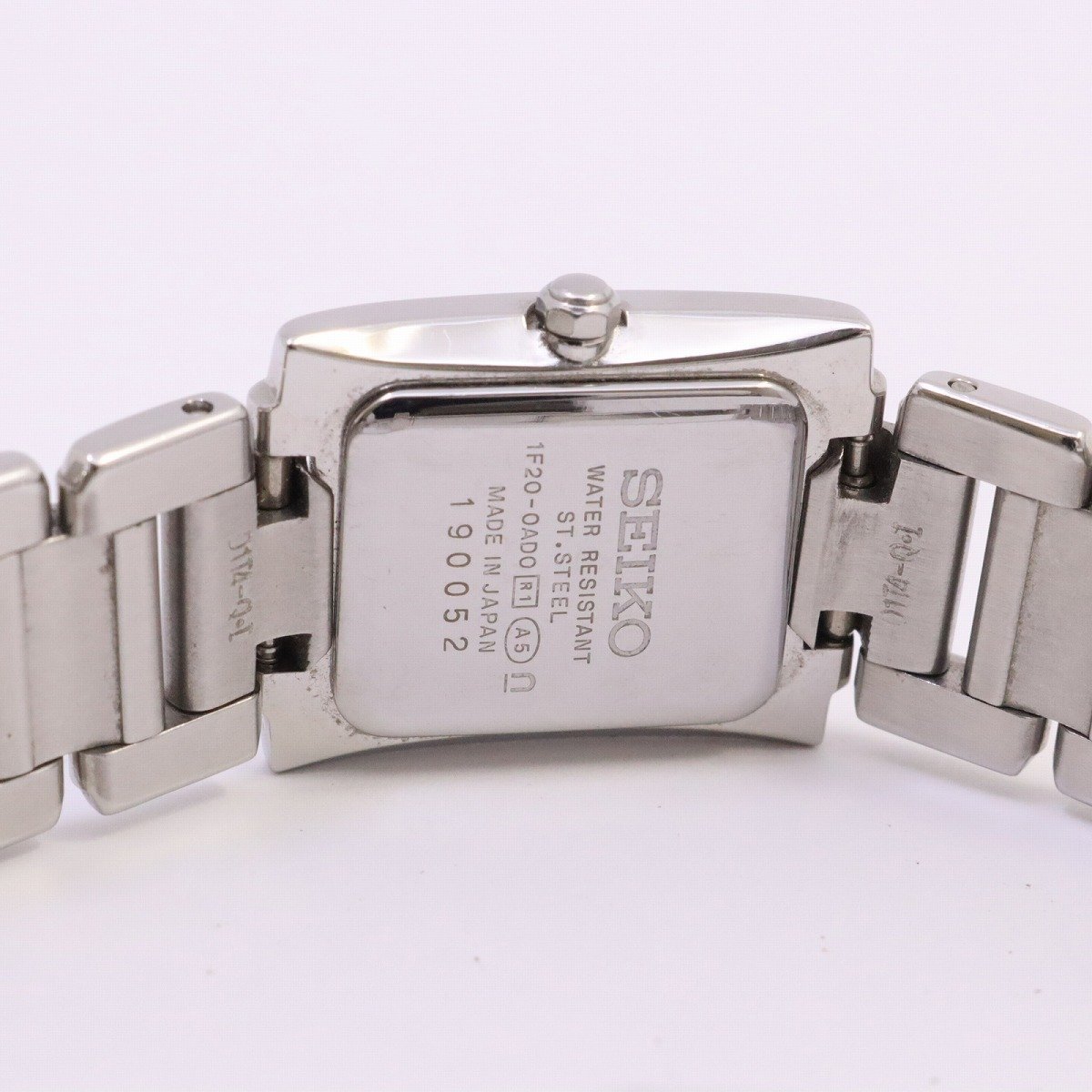 SEIKO Seiko Exceline кварц женские наручные часы бриллиантовая оправа ракушка циферблат оригинальный SS ремень 1F20-0AD0[... ломбард ]