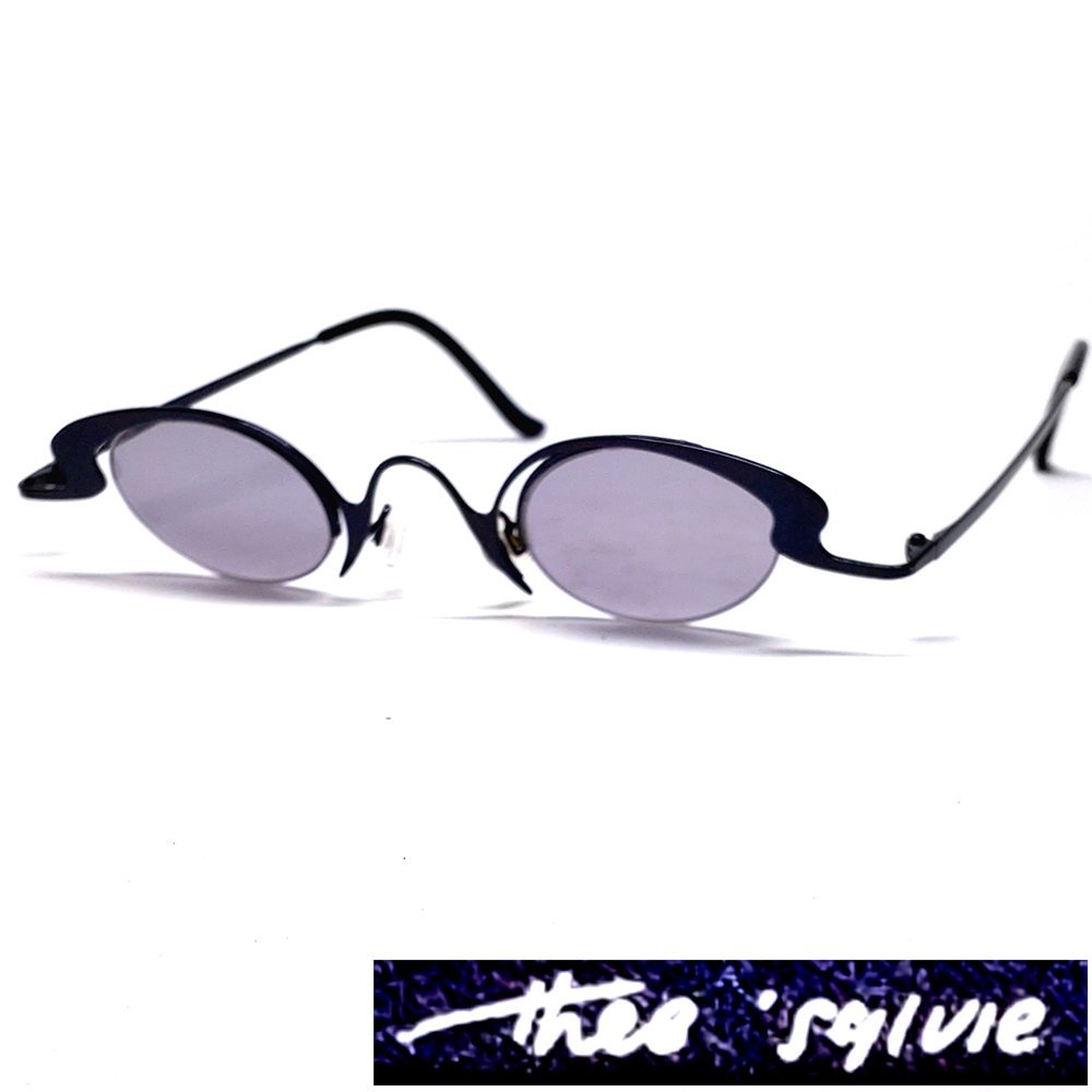 【侍】Theo テオ ブローフォックス Belgium ブラック 小ぶり メガネ ケース付 20+718