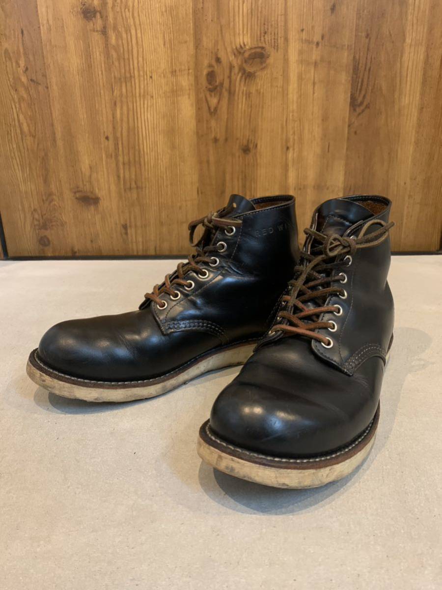 RED WING レッドウィング 9870 US8.5 26.5cm ブラッククローンダイク 茶芯 プレーントゥ アイリッシュセッター _画像1