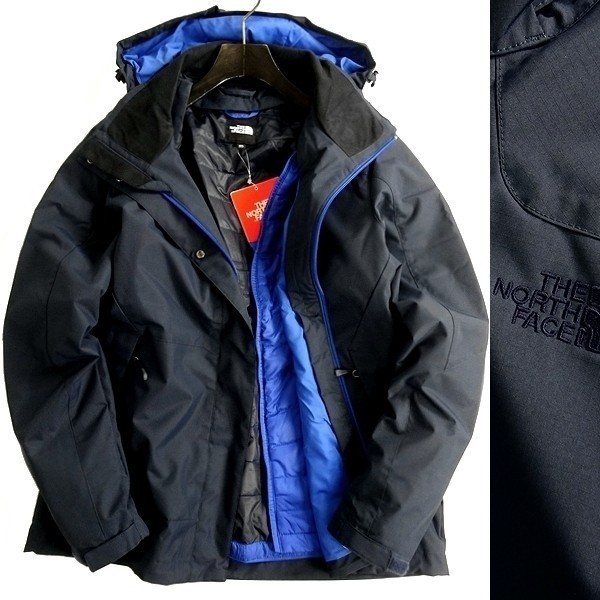 THE NORTH FACE ノースフェイス 定価2.5万 撥水 高機能中綿 2way 中綿フルライナー マウンテンパーカー G80 INK 80/XS ▲038▼bus065nf_画像1