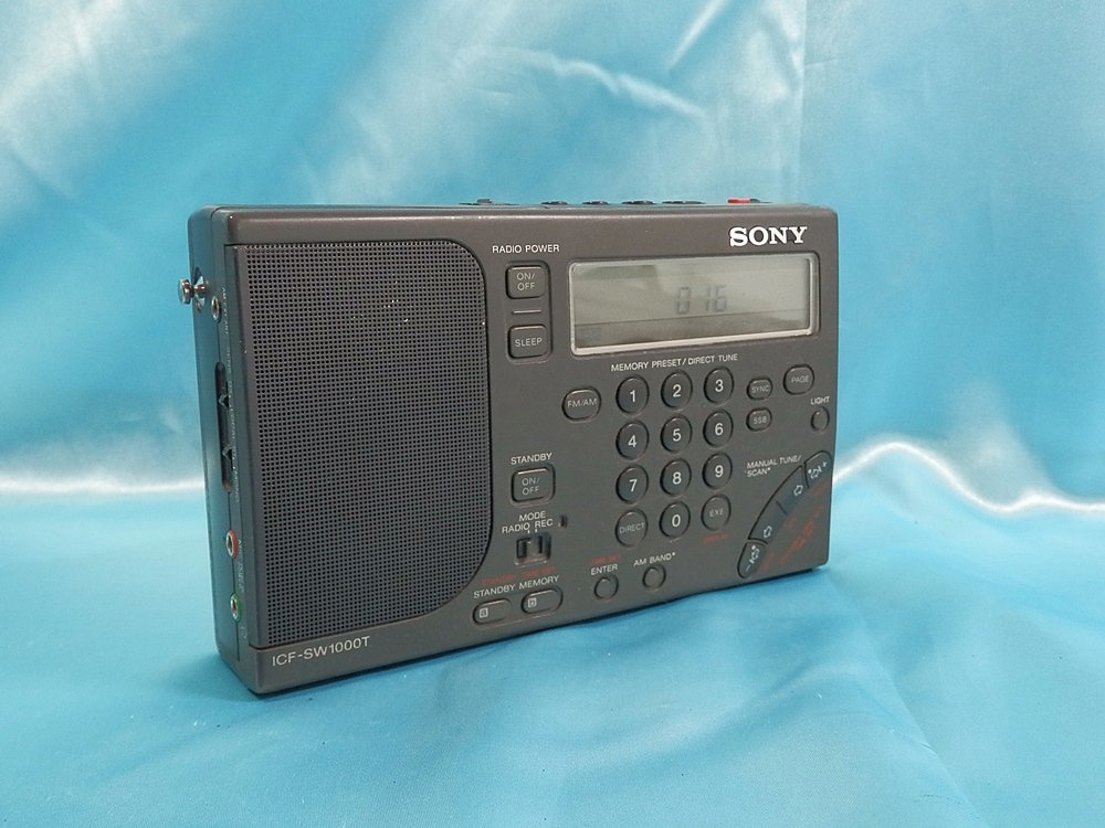 ◆ SONY BCLラジオ・カセットレコーダー 【ICF-SW1000T】 ジャンク品 ◆ソニー・短波/ワールドバンドラジオ◆