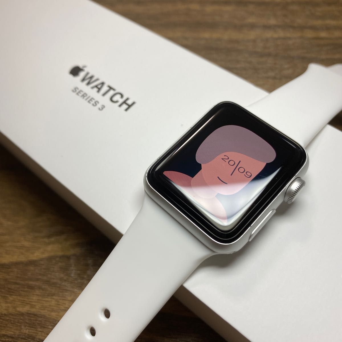 【美品】Apple watchseries 3 38 gps silver ☆付属品新品☆ アップルウォッチ