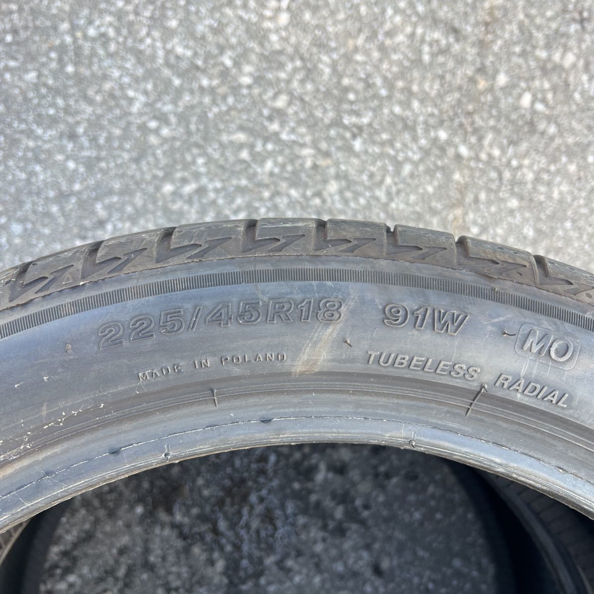 BS TURANZA T005 225/45R18 夏タイヤ2本セット_画像7