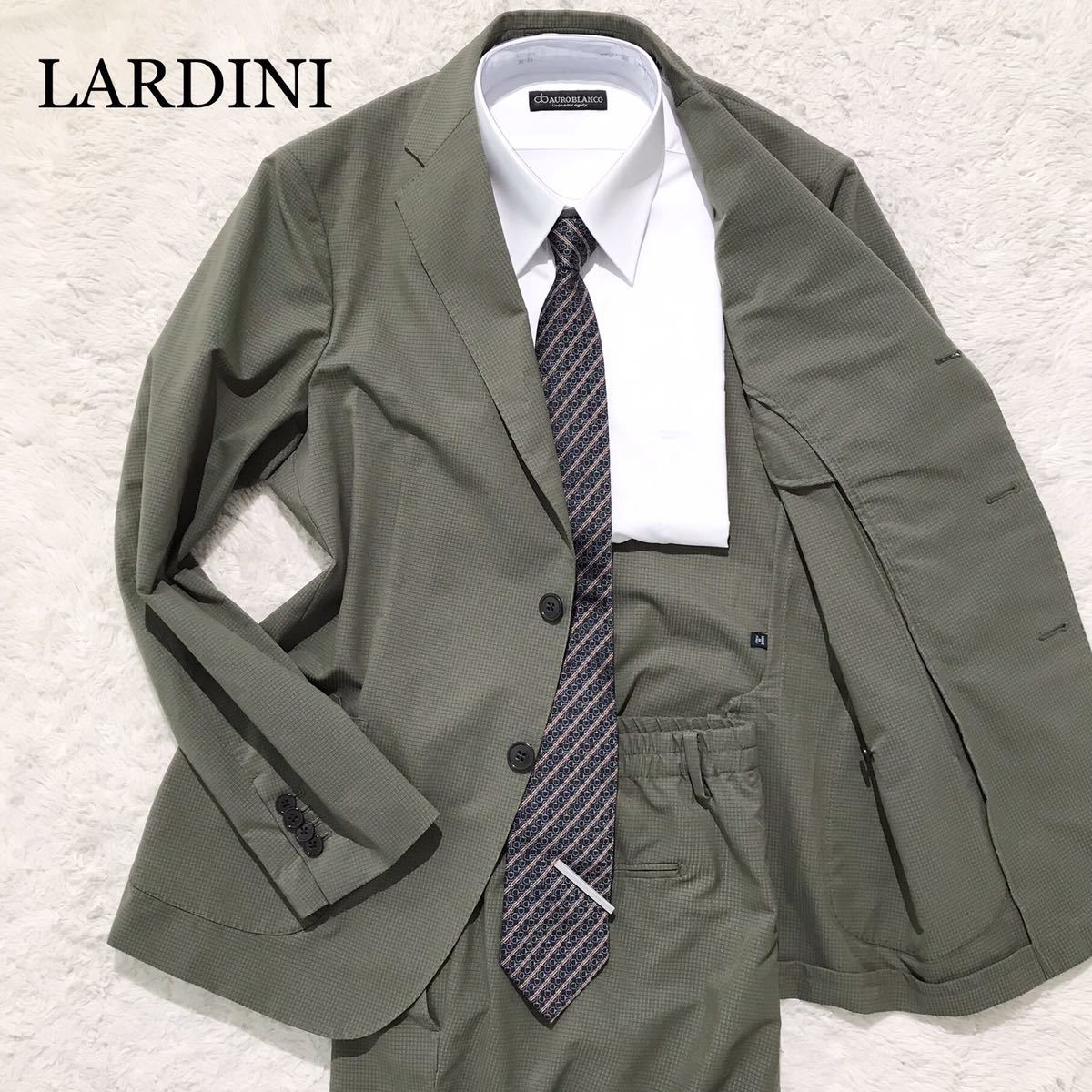 【未使用級】LARDINI ラルディーニ パッカブルスーツ カーキ 50 XL
