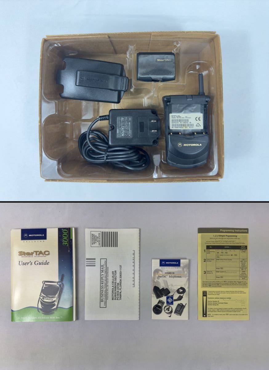 【未使用品】MOTOROLA 1996年 StarTAC 3000 モトローラ スタータック コレクターアイテム ヴィンテージ クラムシェル 【激レア】Y!10_画像10