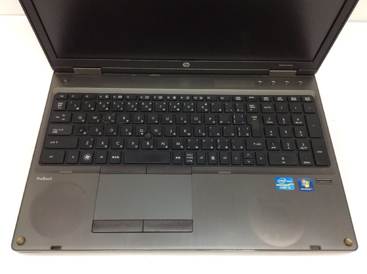 ジャンク/ HP HP ProBook 6560b Intel Core i3-2350M メモリ2.05GB HDD320.07GB 【G14084】_KBテカリ、文字消え、シール跡があります