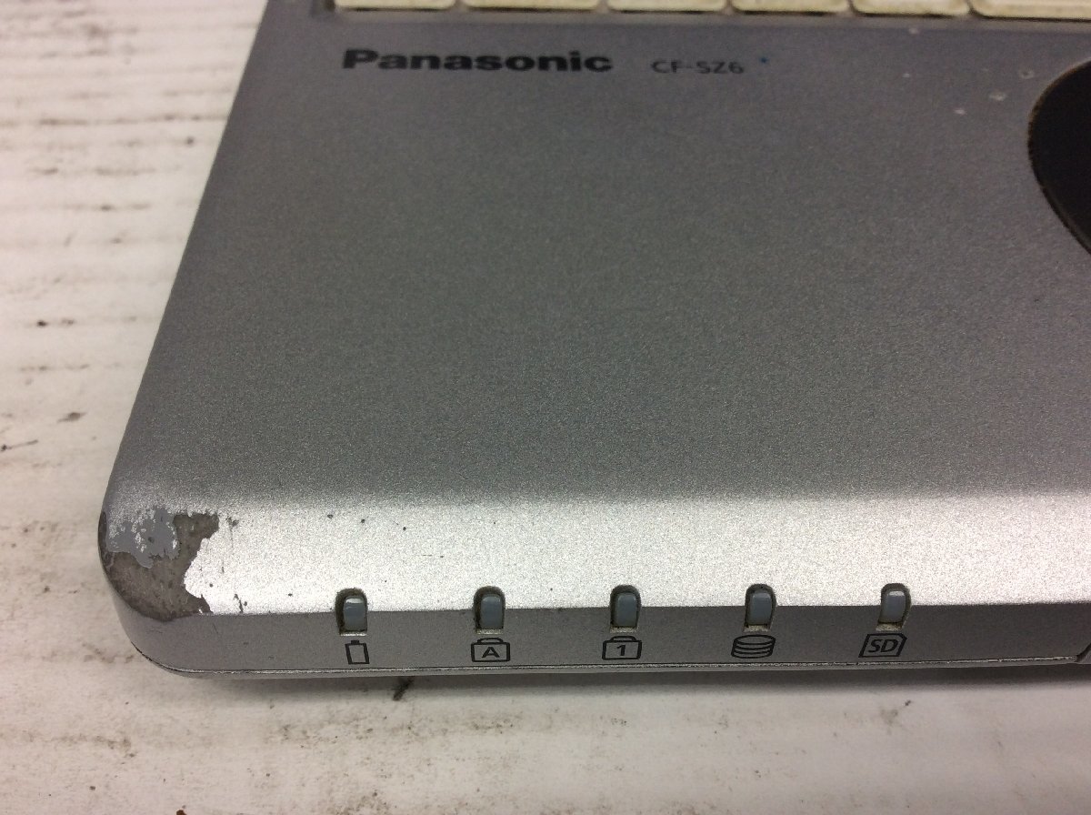 ジャンク/ Panasonic CF-SZ6RDYVS Intel Core i5-7300U メモリ8.19GB SSD256.06GB 【G15259】_パームレストの左角の塗装がはげています