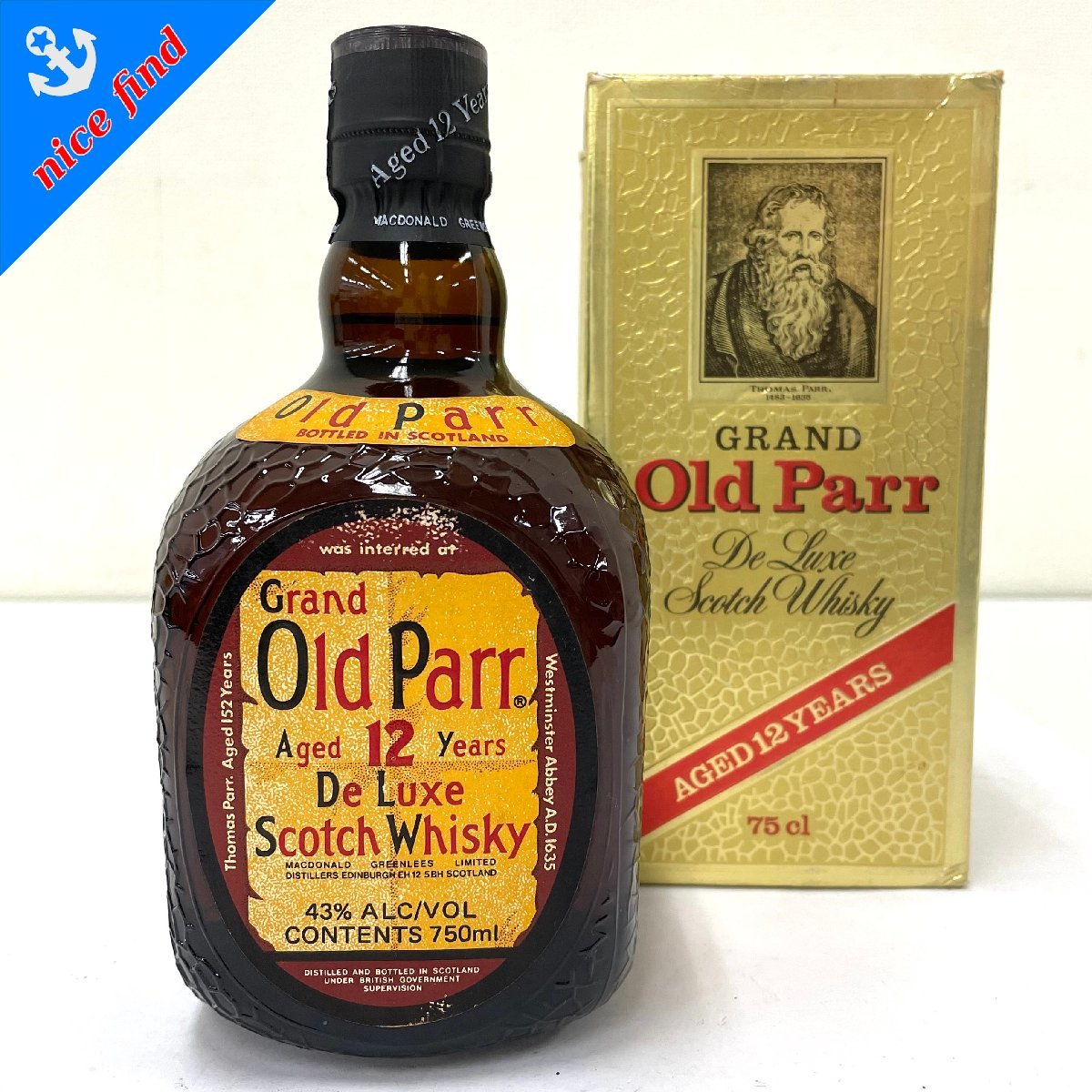 グランドオールドパー Grand Old Parr 12年 未開栓 750㎖ - ウイスキー