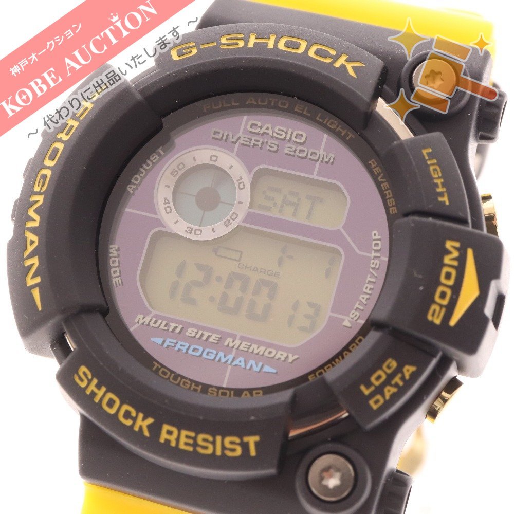 ■ カシオ G-SHOCK 腕時計 フロッグマンGW-204K 2004年 第4回イルカクジラ イルクジ限定 タフソーラー メンズ イエロー 箱付き 未使用