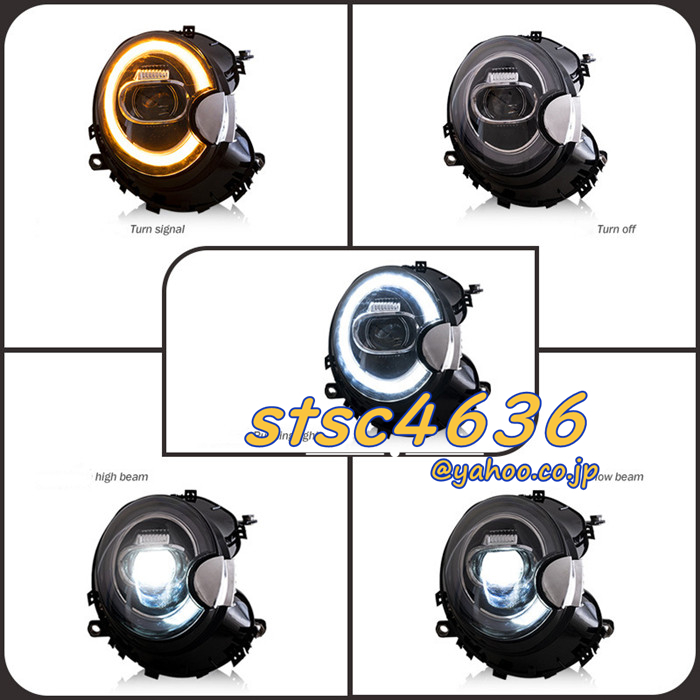 BMW Mini MIni R55 R56 R57 [2007-2013 ] LED head light lamp current . turn signal sequential DRL daylight attaching 