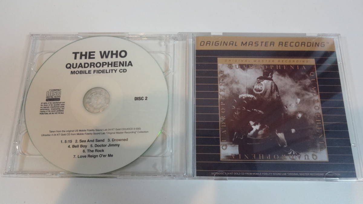 ＣＤ・THE WHO/QUADROPHENIA　MOBILE FIDELITY_画像1