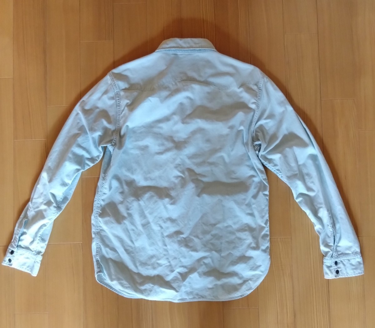 フルカウント シャンブレーウエスタンシャツ 42 薄色 細め 送料無料_画像5
