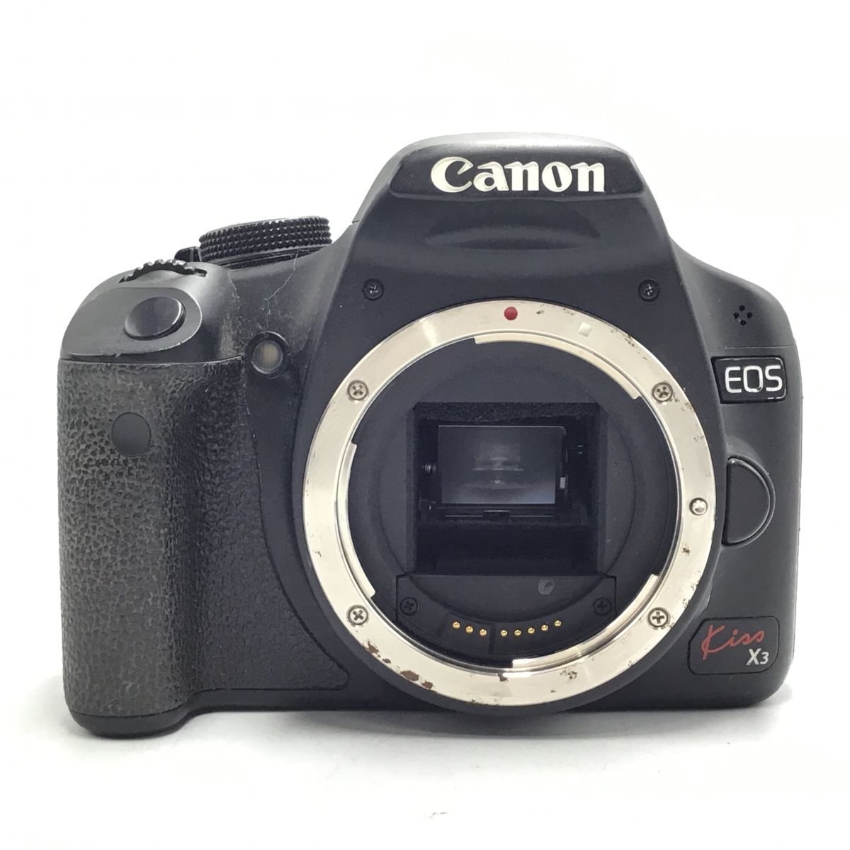 カメラ Canon EOS Kiss X3 / EF-S 18-55mm F3.5-5.6 IS デジタル一眼レフ セット品 現状品 [1284HJ]_画像4