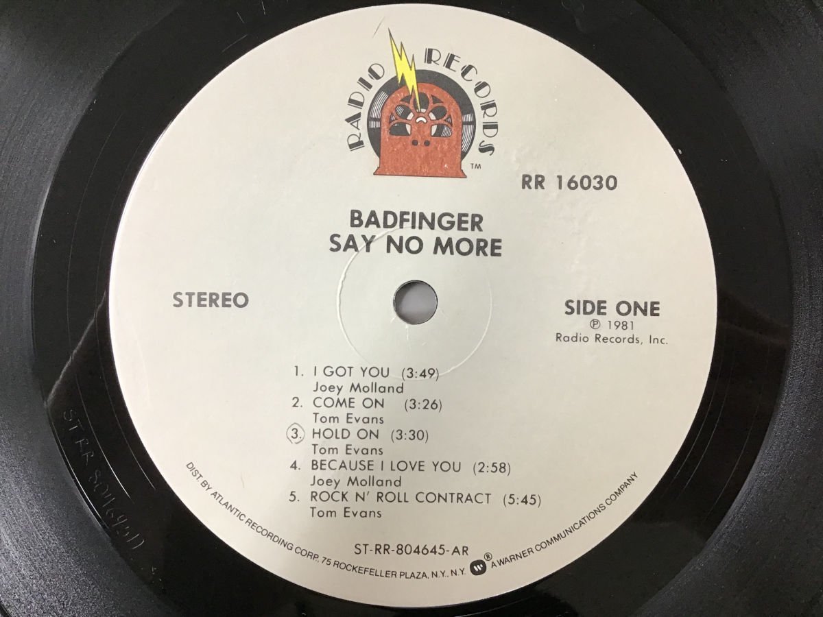 LP / BADFINGER / SAY NO MORE / US盤 [4952RQ]_画像3