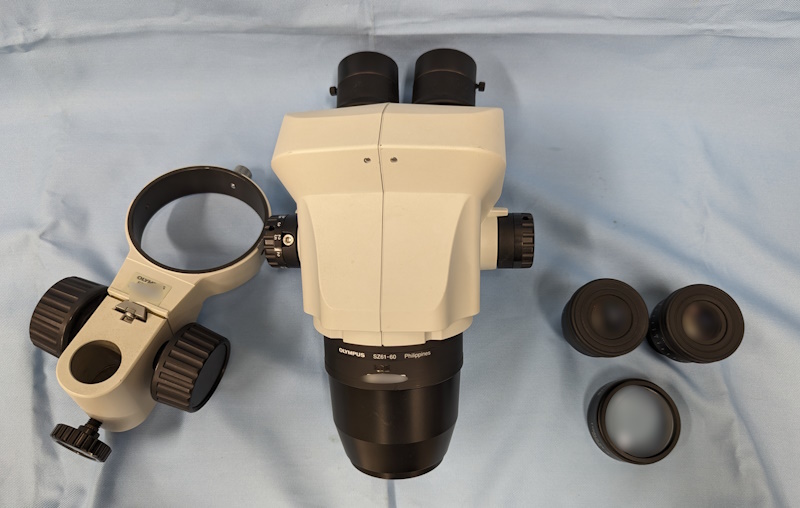 OLYMPUS オリンパス 実体顕微鏡 SZ61 接眼レンズ 対物補助レンズ 110AL 0.5× 200 WD200 フォーカスマウント SZ2-STB3_画像6