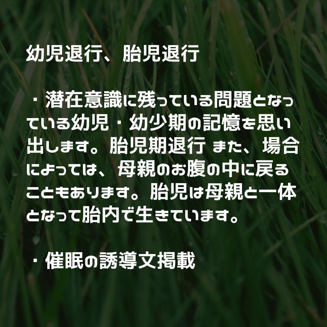 【即決価格】催眠療法士 ヒプノセラピスト養成 未来催眠・幼児胎児退行催眠誘導文【匿名配送】_画像4