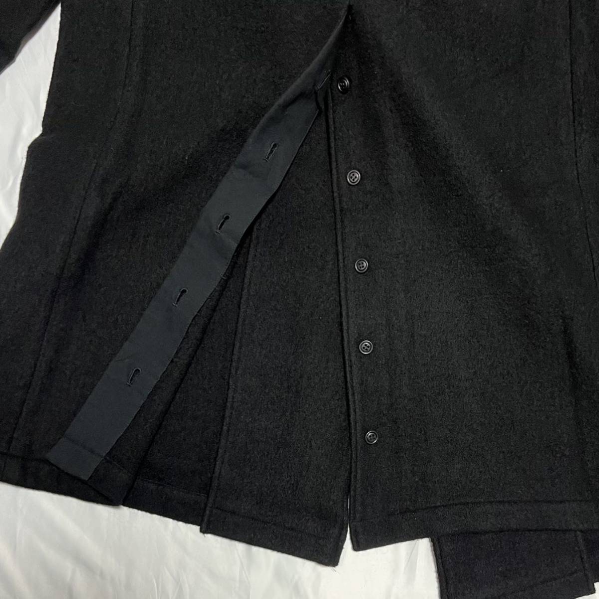Y's ウールコート ロングコート ブラック Yohji Yamamoto ワイズ
