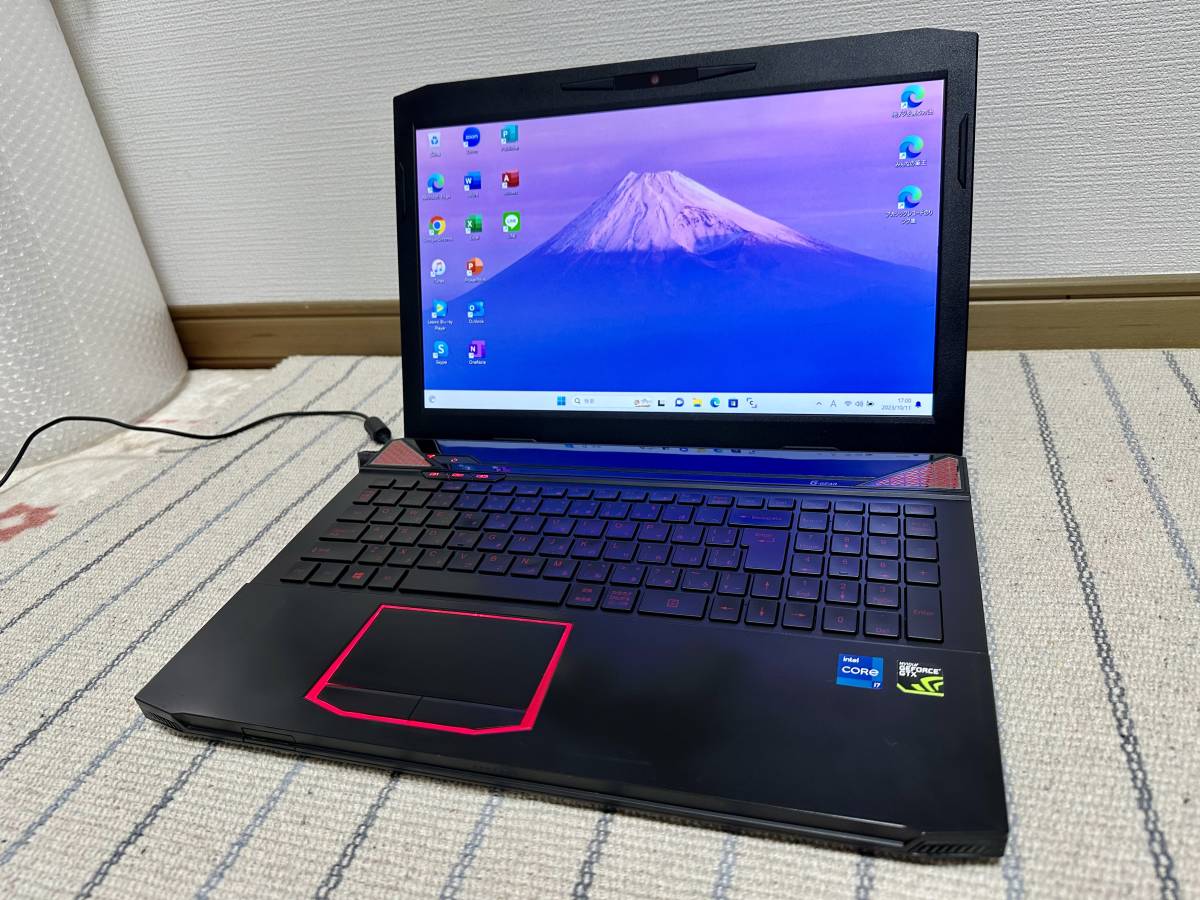 ☆ジャンク☆ Win11 Office2021 i7 4710MQ クアッドコア NVIDIA GeForce GTX 960M 8GB 新品SSD480GB フルHD IPS液晶 年賀状 地デジの画像1