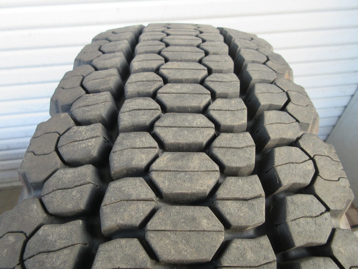 ■中古タイヤホイール■　TOPY 20インチ 6.00J +135 8H 285 32.5 221 BRIDGESTONE W950 8.25R20 14PR チューブ TB ６本 激安 送料無料 K1_残溝約８分山位